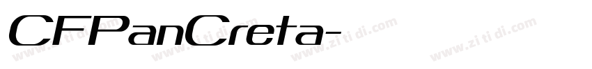 CFPanCreta字体转换