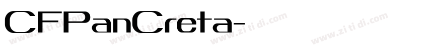 CFPanCreta字体转换