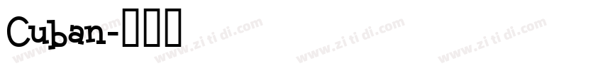 Cuban字体转换