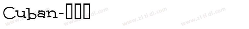 Cuban字体转换