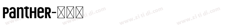 panther字体转换