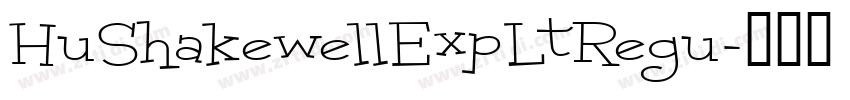 HuShakewellExpLtRegu字体转换