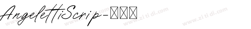 AngelettiScrip字体转换