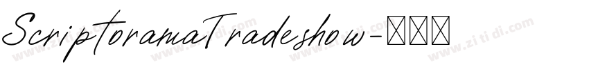 ScriptoramaTradeshow字体转换