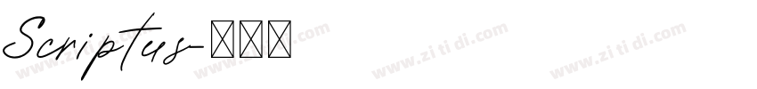 Scriptus字体转换