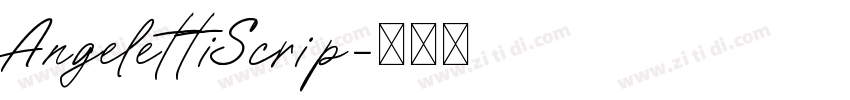 AngelettiScrip字体转换