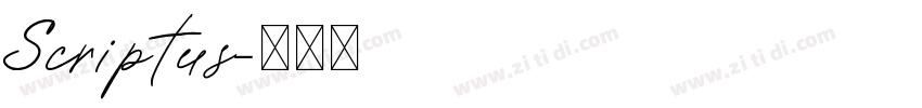 Scriptus字体转换
