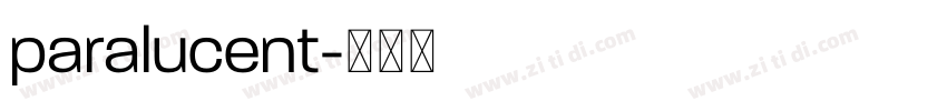 paralucent字体转换