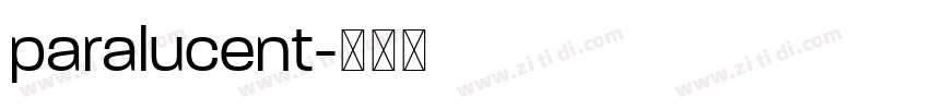 paralucent字体转换
