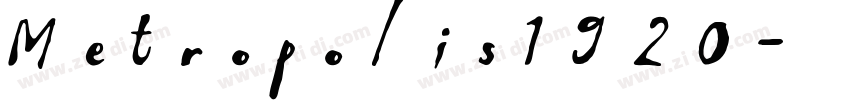 Metropolis1920字体转换