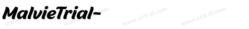 MalvieTrial字体转换