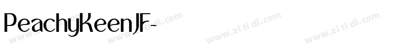PeachyKeenJF字体转换