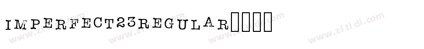 ImPerfect23Regular字体转换