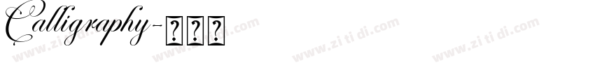 Calligraphy字体转换