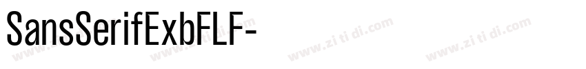 SansSerifExbFLF字体转换