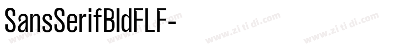 SansSerifBldFLF字体转换 SansSerifBldFLF字体转换
