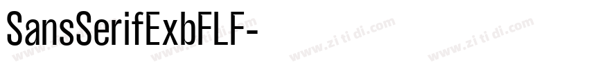 SansSerifExbFLF字体转换