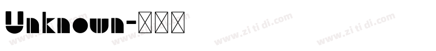 Unknown字体转换