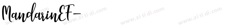 MandarinEF字体转换