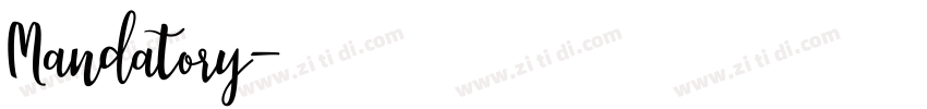 Mandatory字体转换