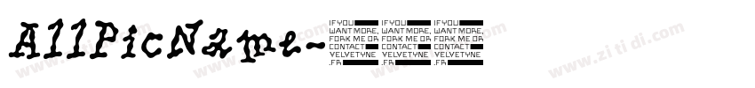 AllPicName字体转换