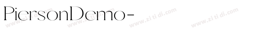 PiersonDemo字体转换