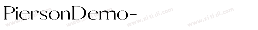 PiersonDemo字体转换