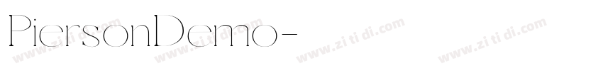PiersonDemo字体转换