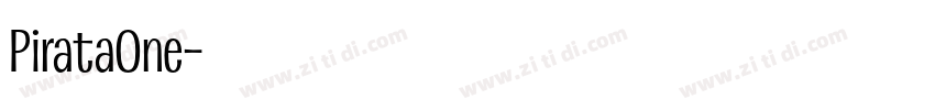PirataOne字体转换
