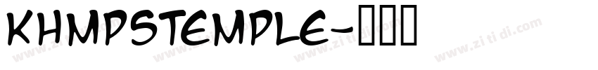 KhMPSTemple字体转换