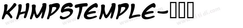 KhMPSTemple字体转换