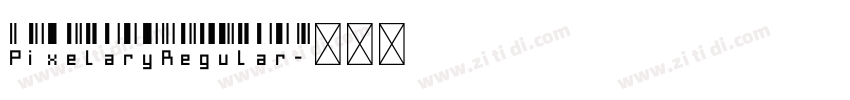 PixelaryRegular字体转换