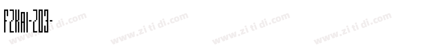 FZKai-Z03字体转换
