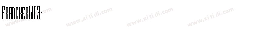 FranckerW03字体转换