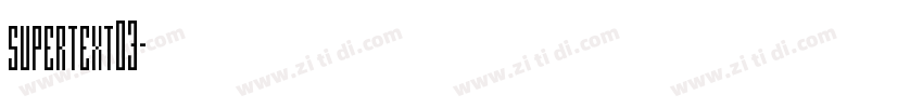 supertext03字体转换