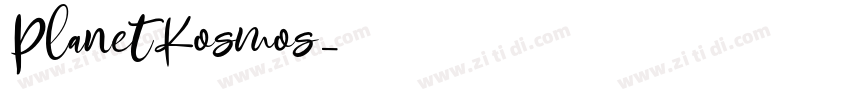 PlanetKosmos字体转换