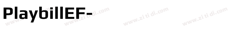 PlaybillEF字体转换