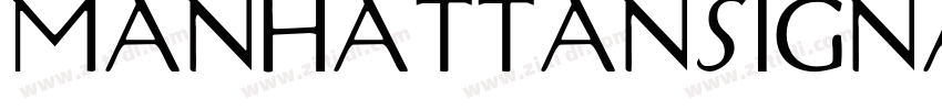 ManhattanSignature字体转换