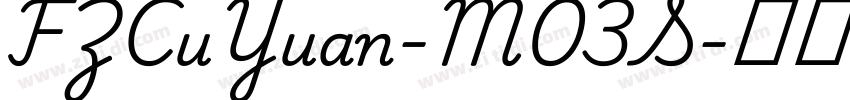 FZCuYuan-M03S字体转换