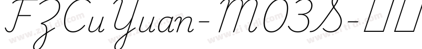 FZCuYuan-M03S字体转换