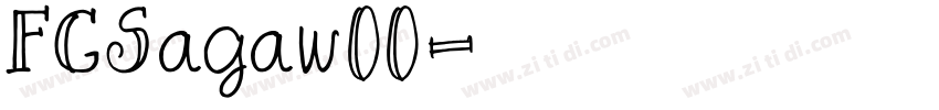 FGSagaw00字体转换