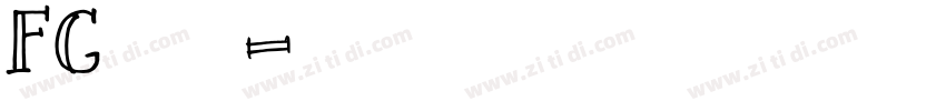 FG松行书体字体转换