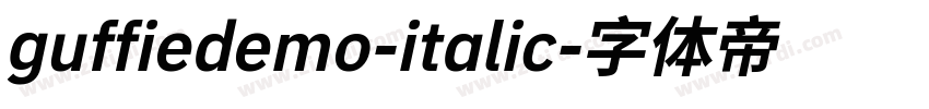guffiedemo-italic字体转换