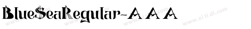 BlueSeaRegular字体转换
