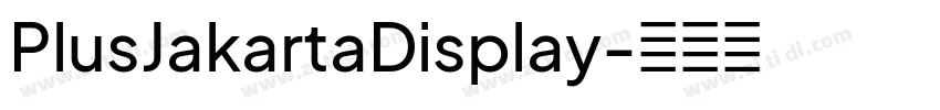 PlusJakartaDisplay字体转换