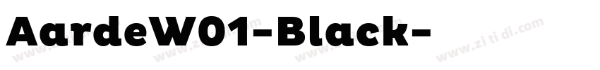 AardeW01-Black字体转换