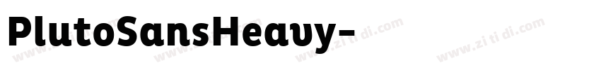 PlutoSansHeavy字体转换