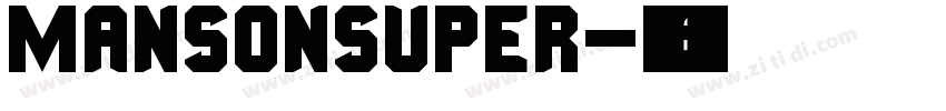 mansonsuper字体转换