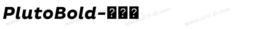 PlutoBold字体转换