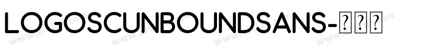 logoSCunboundsans字体转换
